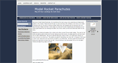 Desktop Screenshot of modelrocketparachutes.com
