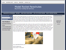 Tablet Screenshot of modelrocketparachutes.com